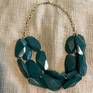 Teal fashion necklace